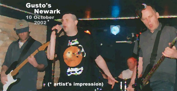 Pointy Boss Live in Newark 10 October 2002 - artist's impression