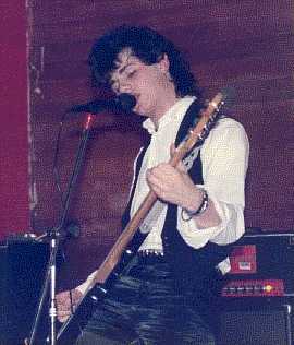 Pete, on bass and vocals, in Lovers of Outrage, aged 17 or 18
